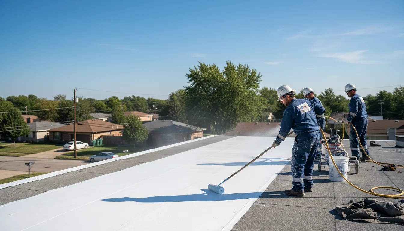 Commercial roof coating in Bucklin, KS near me